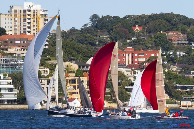 Shere Khan and Scarlett O’Hara with red kites in race 7 of the CYCA Audi Winter Series  - CYCA Audi Winter Series 2012 - Race 7 (Sunday 17th June) © Pierre Spee - copyright www.sportsailingphotography.com